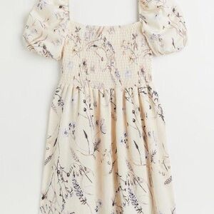 H&M Short Sleeve Floral Mini Dresses for Women Size M